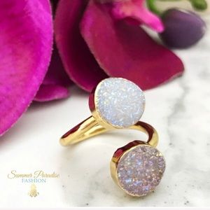 🆕 24k Druzy Ring